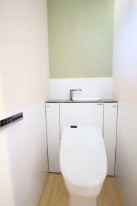 節水で、メンテナンスがし易いトイレです。