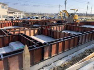 基礎工事の様子です