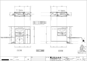 水槽スペースの図面です<br />
何度も打合せをしてイメージを共有しながら進めました