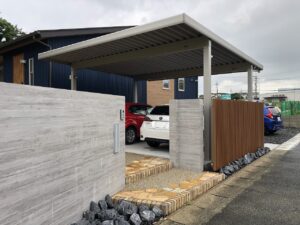 外構工事も完成です 
