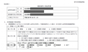 リフォームですが増改築証明書を提出し住宅ローン減税を利用して頂けました。住宅ローン償還１０年間残高の１％が所得税から控除されます。