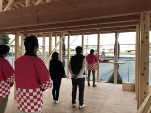建前時には代表の原田が祝詞を上げさせていただきました