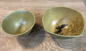 お父様が焼かれた素敵な抹茶茶碗をいただきました。ありがとうございました。