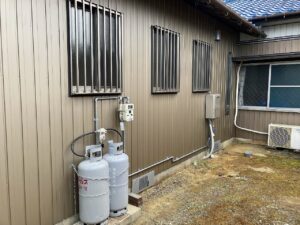 工事後です。外壁鈑金仕上げです。